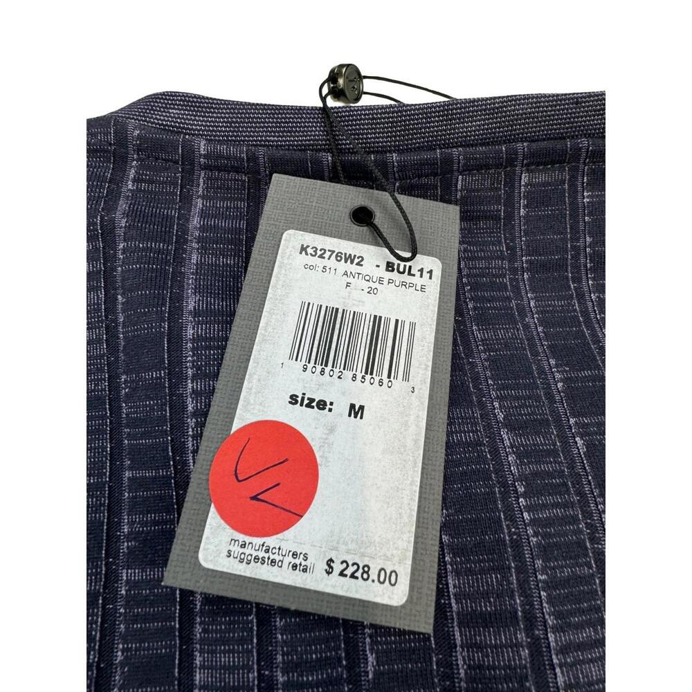 John Varvatos Long Sleeve Ribbed Cotton Henley Tee Purple Size M - Picture 5 of 5